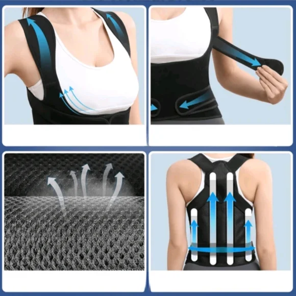 Adjustable Back Brace Posture Corrector For Men & Women - Picture 6 of 10